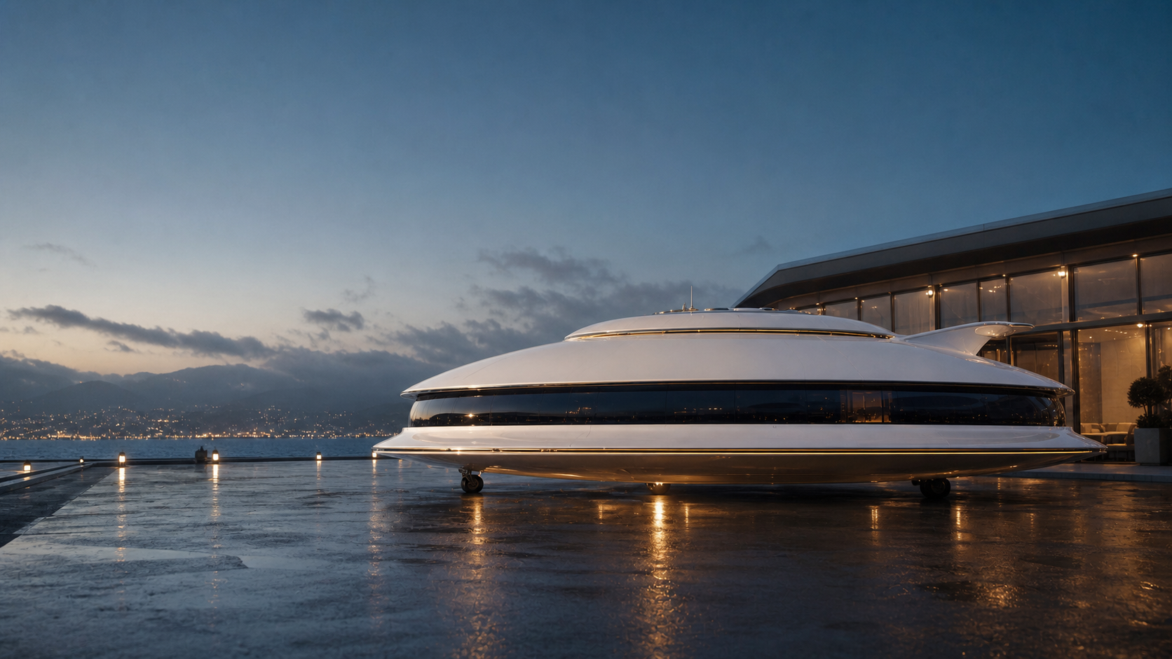 Flagship UFO.direct aircraft on a private tarmac